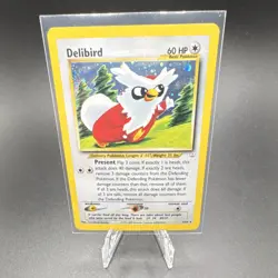 Pokemon TCG Delibird 05/64 Neo Revelation 60 HP Holo Rare Basic Card English - Image 1