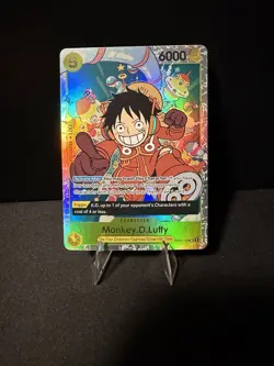 One Piece Monkey D Luffy OP07-109 SR 500 Years In The Future English NM - Image 1