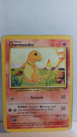 Charmander [HP] - Pokemon TCG Base Set 46/102 [Common] - Image 1