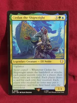 Cirdan the Shipwright 0050 Non Foil Rare LOTR Commander MTG Near Mint - Image 1