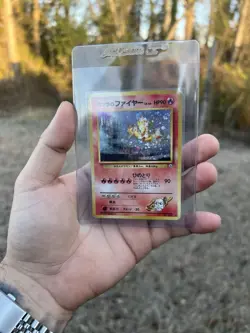 Pokemon TCG Blaine's Moltres Japanese Gym Heroes No.146 Holo Rare Swirl - Image 1