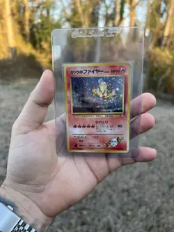 Pokemon TCG Blaine's Moltres Japanese Gym Heroes No.146 Holo Rare Swirl - Image 2