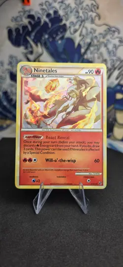 Pokemon TCG Ninetales Theme Deck Exclusives 7/123 Cracked Ice Holo, Near Mint - Image 1