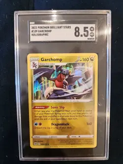 2022 POKEMON BRILLIANT STARS #109 GARCHOMP-HOLO SGC 8.5 - Image 1