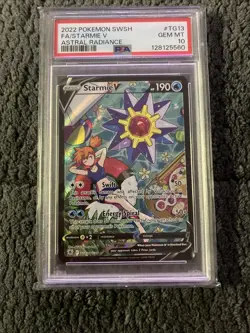 Pokemon Starmie V Astral Radiance Trainer Gallery Full Art #TG13 PSA 10 Gem Mint - Image 1