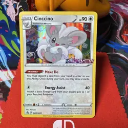 Cinccino SWSH009 Holo STAMPED Prerelease Promo - Sword & Shield - Pokemon TCG - Image 1