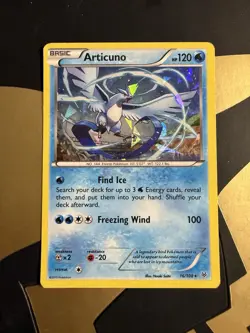 Articuno - 16/108 Cracked Ice - XY Roaring Skies Pokemon Holo Foil Nice! Mp - Image 1