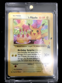 Birthday Pikachu 25th anniversary Holo 24 Celebrations Pokemon 2021 MINT - Image 1