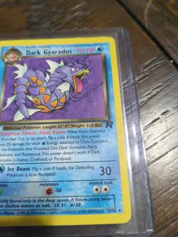 Pokemon - Dark Gyarados (8/82) - 1st Edition Non Holo - Team Rocket (TR) - Image 3