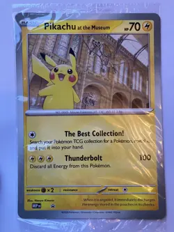 Pokemon Pikachu At The Museum Natural History Museum Jumbo Promo - Sealed - Image 1