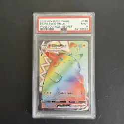 Pokemon Pikachu VMAX Secret Rare 188/185 Vivid Voltage Holo PSA 9 - Image 1