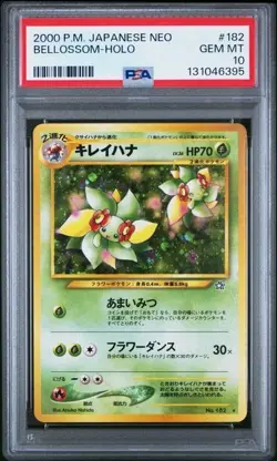 2000 Pocket Monsters Japanese Neo Bellossom Holo Graded PSA 10 GEM MINT - Image 1