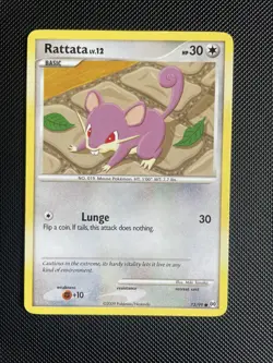Pokemon TCG Rattata Arceus 73/99 Regular Common - LP - Image 1