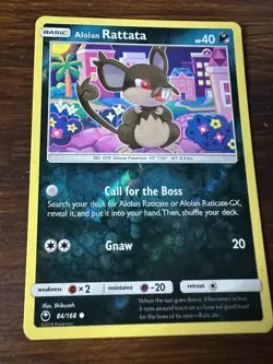 Alolan Rattata 84/168 Celestial Storm Reverse Holo Pokemon TCG LP - Image 1