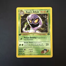 Pokemon TCG Koga's Arbok 25/132 (1st Edition / Gym Challenge / 2000 / NM / MINT) - Image 1