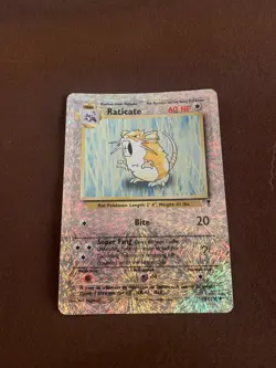 Pokemon Cards Raticate Reverse Holo + Dark Arbok, Dark Hypno, 1st Ed. Koga’s Muk - Image 3