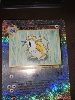 Pokemon Cards Raticate Reverse Holo + Dark Arbok, Dark Hypno, 1st Ed. Koga’s Muk - Image 5
