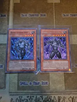 YUGIOH DARK LUCIUS LV4 + DARK LUCIUS LV6 CDIP 1ST ED LP - Image 1