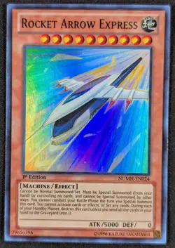 Rocket Arrow Express 1996 1st Edition Super Rare Holo Yugioh NUMH-EN024 (NM) - Image 1