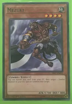 Yu-Gi-Oh! Mezuki SR07-EN012 1st Edition Common MP - Image 1
