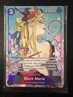SEALED BLACK MARIA OP08-074 SR Full Art One Piece Illustration Box Vol. 2 PROMO - Image 1