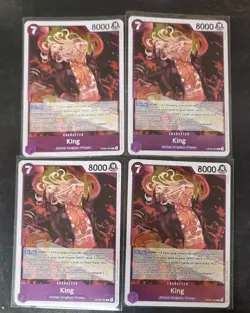 One Piece TCG King OP08-060 English Two Legends R Playset x4 - Image 1