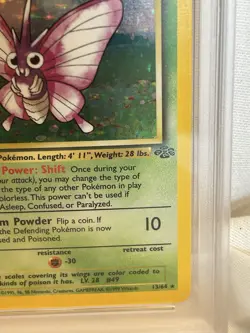1999 Pokemon Jungle Venomoth Holo 1st Edition PSA 8 - Image 5