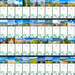 31 Shiny Pikachu Stamp Rally Background (Japan) - Image 1