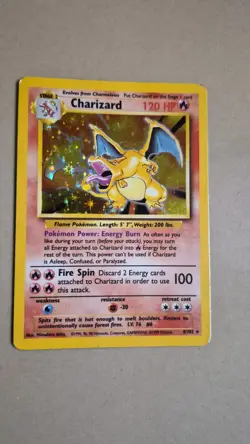Charizard 4/102 Base Set 1999 Pokemon Card Holo Rare Holofoil Pokemon TCG - Image 1