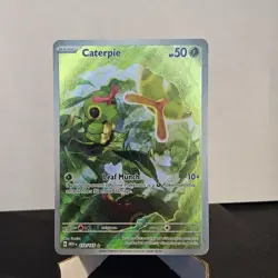 Caterpie 172/165 Illustration Rare Pokemon TCG Scarlet & Violet 151 - NM - Image 1