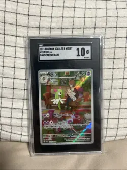 2023 POKEMON SV1S-SCARLET EX ART RARE #084 KIRLIA SGC 10 - Image 1