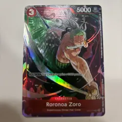One Piece TCG Roronoa Zoro (Gift Collection 2023) Alt Art ST01-013 Promo - Image 1