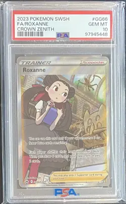 2023 Pokemon SWSH Roxanne Galarian Gallery Trainer #GG66/GG70 PSA 10 Gem Mint - Image 1