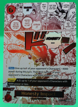 ONE PIECE - HONESTY IMPACT - OP11-018 - ALT ART RARE MANGA EVENT - ENGLISH - Image 1