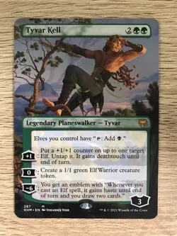 Tyvar Kell Full Art Borderless Extended MTG Magic Card NM Near Mint Kaldheim KHM - Image 1