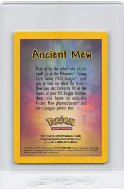 ANCIENT MEW DETAILS INSERT CARD - Pokemon Card - Promo - LP - Image 1