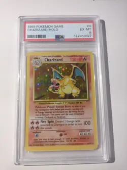 Pokemon TCG Base Set Charizard Holo Rare Card 4/102 - Image 1
