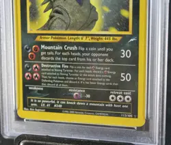 SHINING TYRANITAR PSA 3 2002 POKEMON NEO DESTINY #113 Very Good Status - Image 3