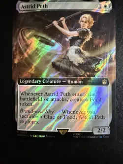 MTG - NM - Astrid Peth - SURGE FOIL - Extended Art - Doctor Who - Image 1