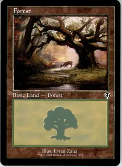 Innistrad Remastered #297 Forest (297) (Retro Frame) - Image 1