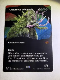 MTG Magic the Gathering Craterhoof Behemoth (346/471) Tarkir Dragonstorm LP - Image 1
