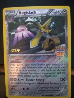 Aegislash - 85/146 - Regional Championships "Staff" Promo NM Promo Pokemon - Image 1
