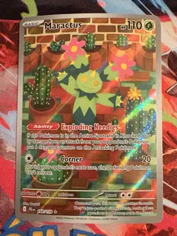 2025 Pokemon Journey Together Maractus 160/159 ILLUSTRATION RARE HOLO! HOT CARD! - Image 1