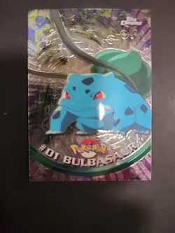 #01 Bulbasaur Topps Chrome 2000 Pokemon TV Animation Series 1 - Image 1