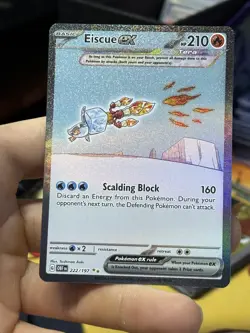 Eiscue ex 222/197 Obsidian Flames 2023 SIR Pokemon Card TCG - Image 3