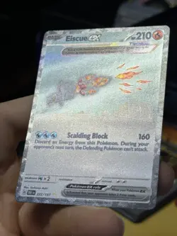 Eiscue ex 222/197 Obsidian Flames 2023 SIR Pokemon Card TCG - Image 4