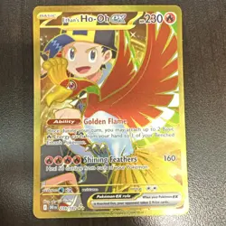 Pokemon TCG Ethan's Ho-Oh EX 239/182 Sv10: Destined Rivals Full Art Holo Rare EN - Image 1