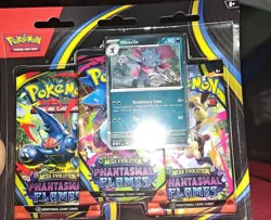 Pokemon Phantasmal Flames - Weavile 3-Pack Booster Blister Factory Sealed NEW - Image 1