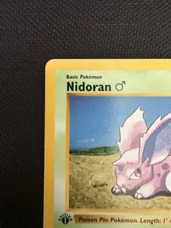Pokemon Nidoran 55/102 1st Edition Shadowless Base Set Card Unplayed Near - Image 5