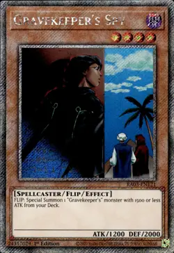 Gravekeeper's Spy - Platinum Secret Rare 1st Edition RA03-EN121 - NM - YuGiOh - Image 1